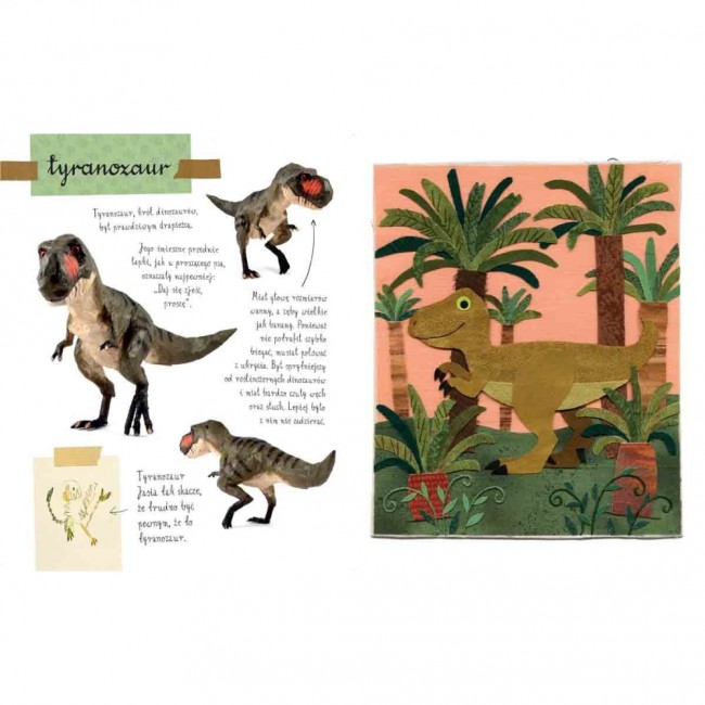 Książka "Mały atlas dinozaurów Ewy i Pawła Pawlaków" Wydawnictwo Nasza Księgarnia