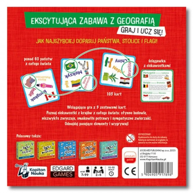 Gra geograficzna Kapitan Nauka - Bójka na państwa i miasta