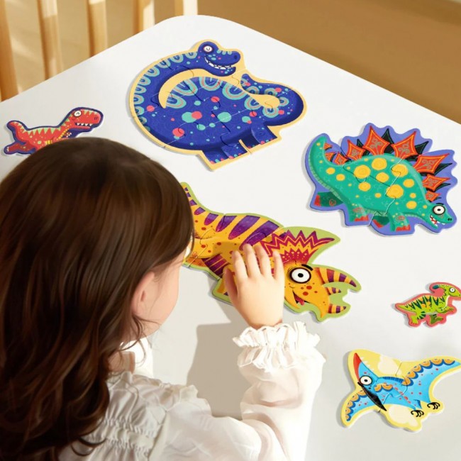 Moje pierwsze puzzle mideer 6w1 – Dinozaury