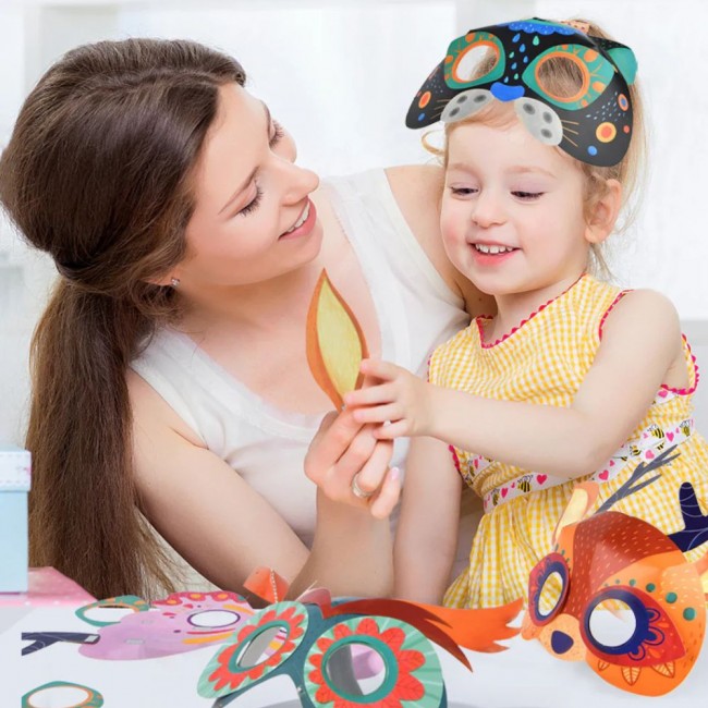 Maski papierowe mideer – Przyjęcie w lesie