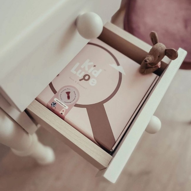 Kieszonkowy mikroskop dziecięcy z ekranem LCD KidLupe Kidinex - pastelowy róż