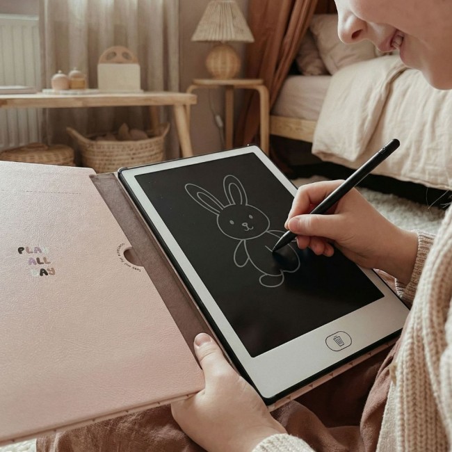 Tablet graficzny z kartami pracy do rysowania KidBook Kidinex - Rabbit