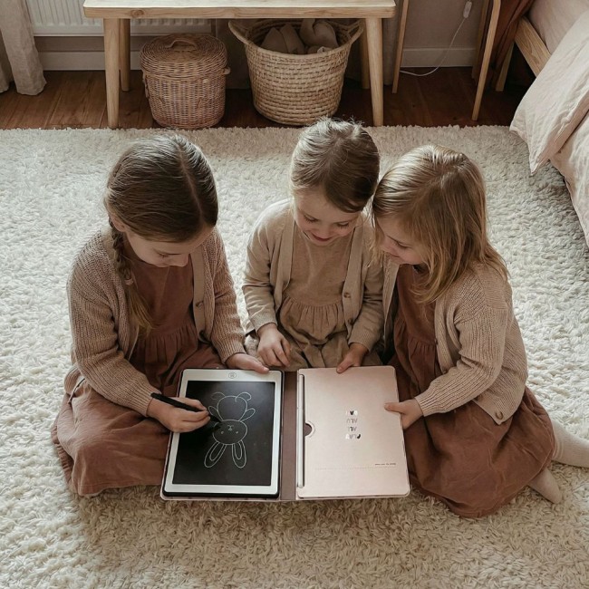 Tablet graficzny z kartami pracy do rysowania KidBook Kidinex - Rabbit