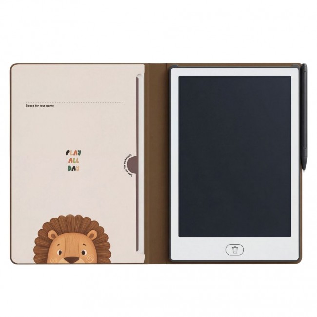 Tablet graficzny z kartami pracy do rysowania KidBook Kidinex - Safari