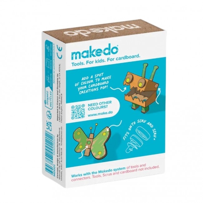 Ozdobne nakładki na śrubki Scru-Dot Makedo - Wild Things 36 el.