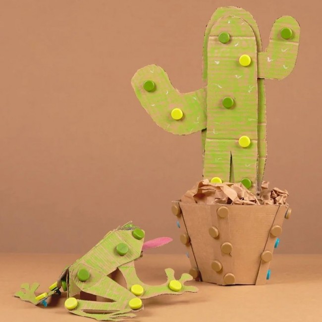 Ozdobne nakładki na śrubki Scru-Dot Makedo - Wild Things 36 el.