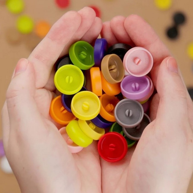 Ozdobne nakładki na śrubki Scru-Dot Makedo - Wild Things 36 el.