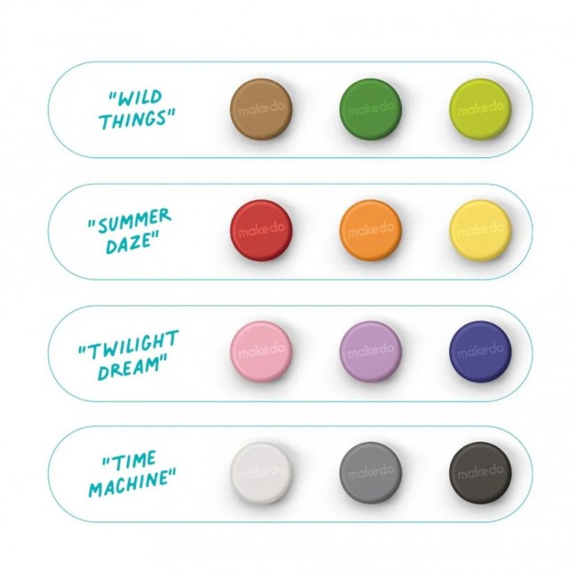 Ozdobne nakładki na śrubki Scru-Dot Makedo - Wild Things 36 el.