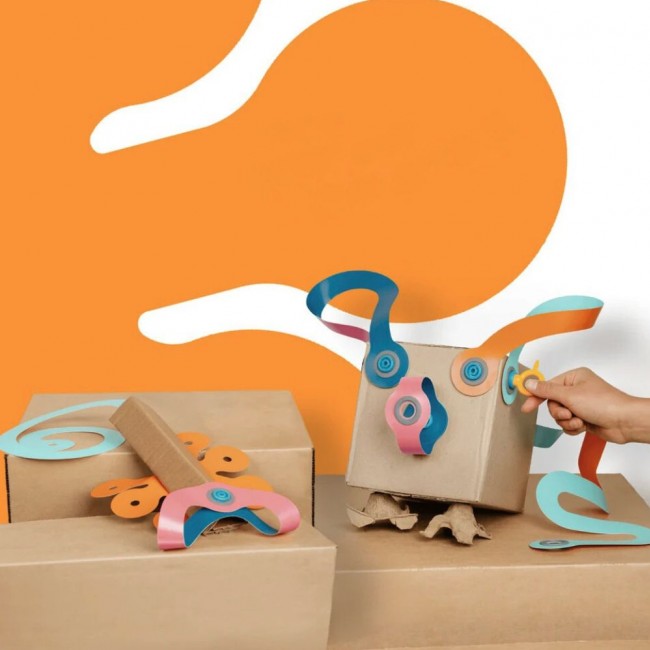 Zestaw kreatywnych kształtów Makedo Deco-Props - Twisties 18 el.