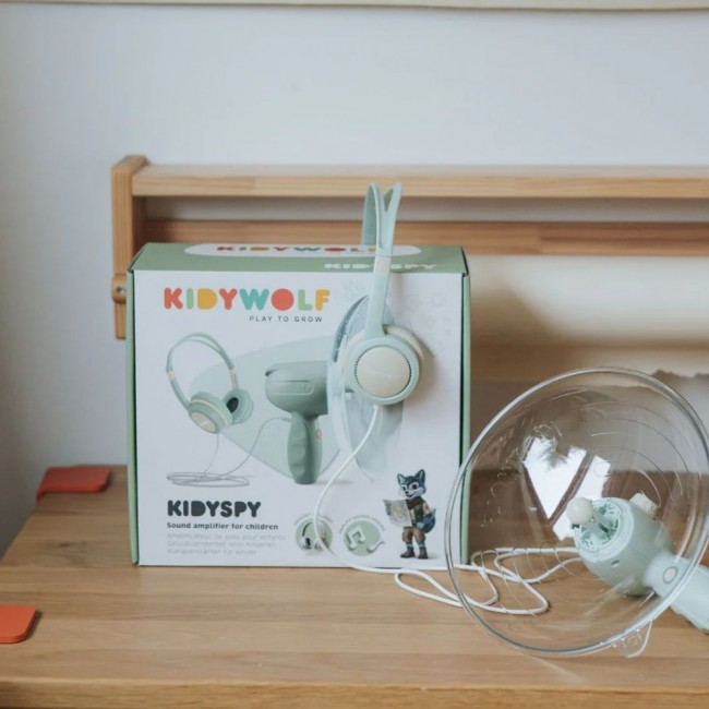 Wzmacniacz dźwięku ze słuchawkami Kidywolf