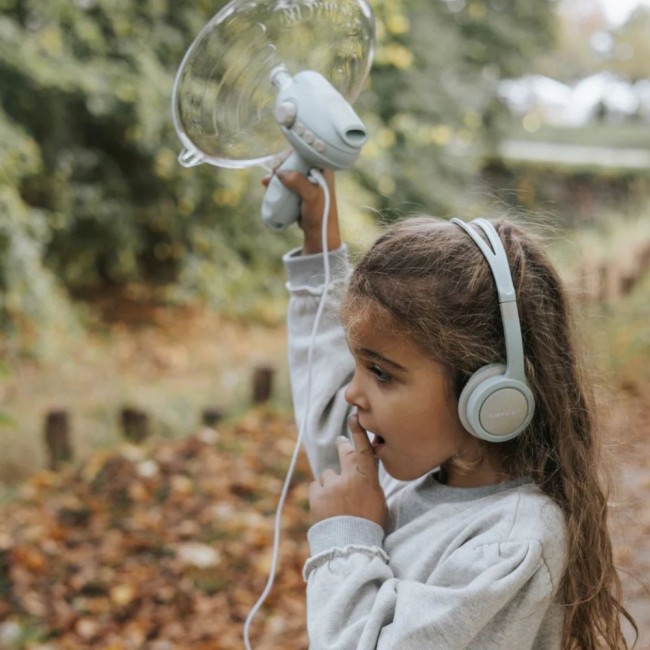 Wzmacniacz dźwięku ze słuchawkami Kidywolf