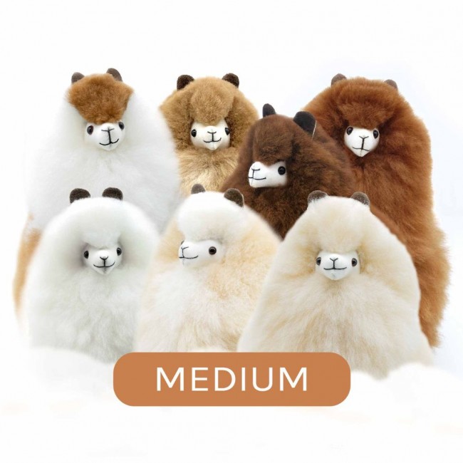 Puszysta maskotka Alpaka Inkari Naturals - Walnut 32 cm