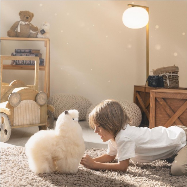 Puszysta maskotka Alpaka Inkari Naturals - Walnut 32 cm