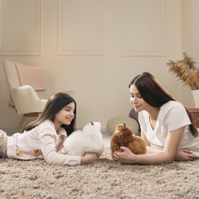 Puszysta maskotka Alpaka Inkari Naturals - Sandstone 50 cm