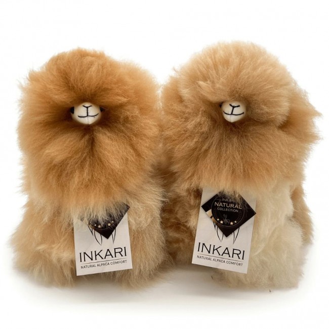 Puszysta maskotka Alpaka Inkari Monsterfluff - Sandstone 23 cm