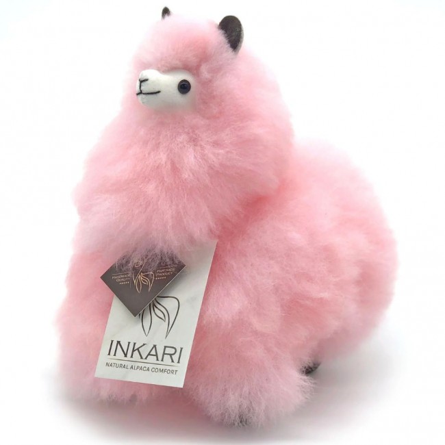 Puszysta maskotka Alpaka Inkari Rainbows - Cotton Candy 32 cm