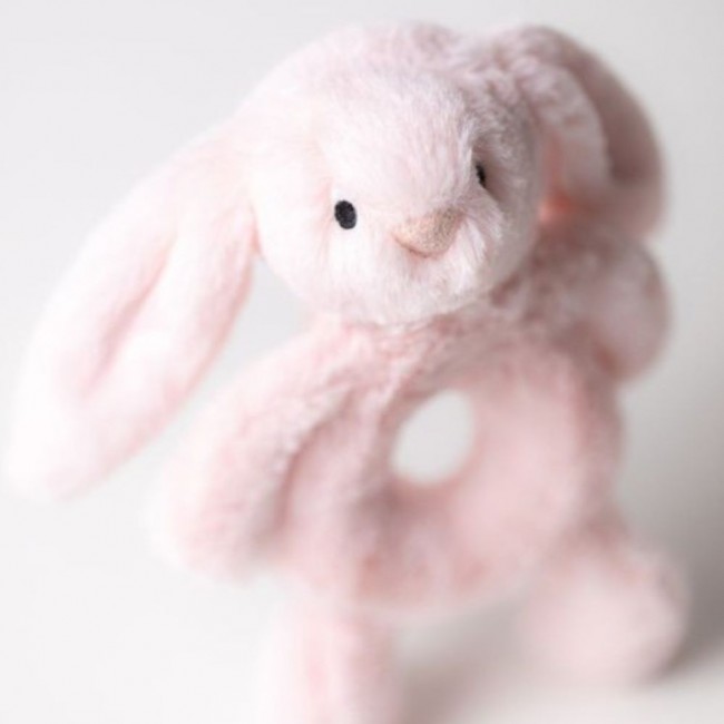 Grzechotka Króliczek Jellycat - Jasno Różowa 18 cm
