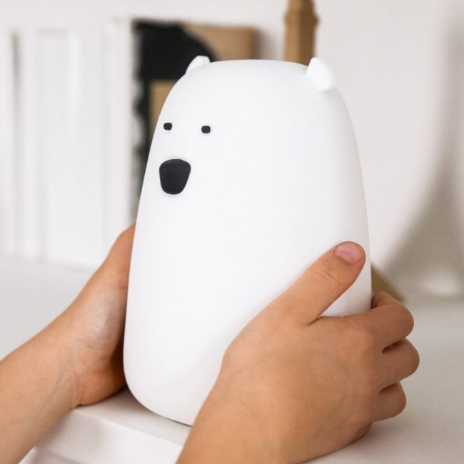 Lampka miś duży Rabbit & Friends - świecący w ciemności z pilotem