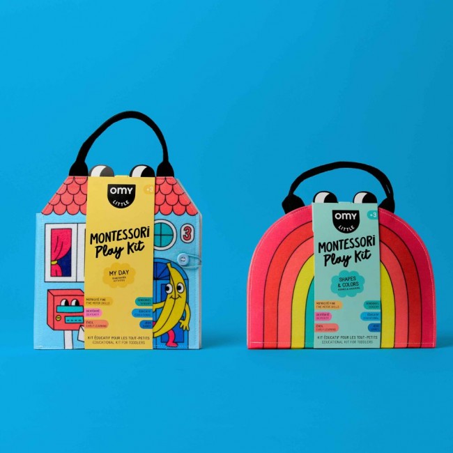 Miękka książeczka aktywizująca Montessori OMY - Kształty i kolory