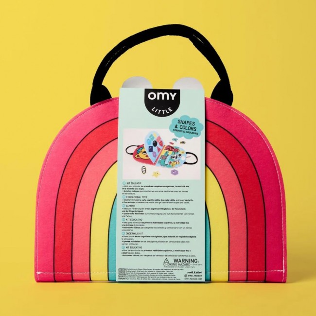 Miękka książeczka aktywizująca Montessori OMY - Kształty i kolory