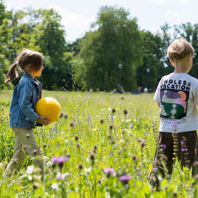 Cicha puszysta piłka mideer - Turkusowa