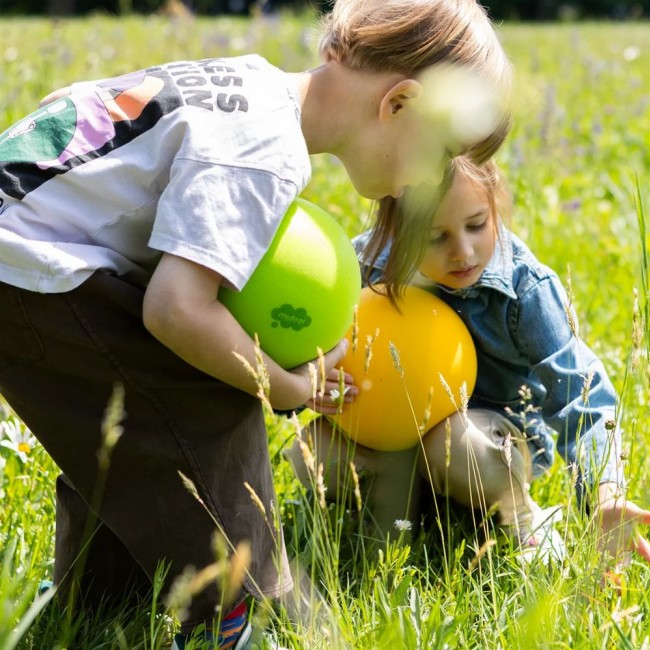 Cicha puszysta piłka mideer - Turkusowa