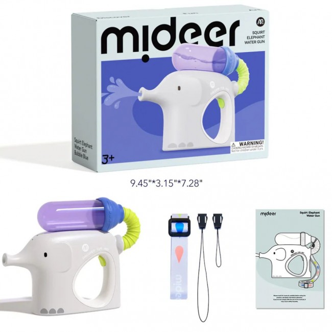 Pistolet automatyczny na wodę mideer słonik – niebieski
