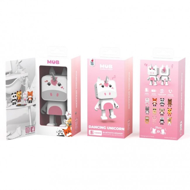 Przenośny tańczący głośnik MOB - Jednorożec
