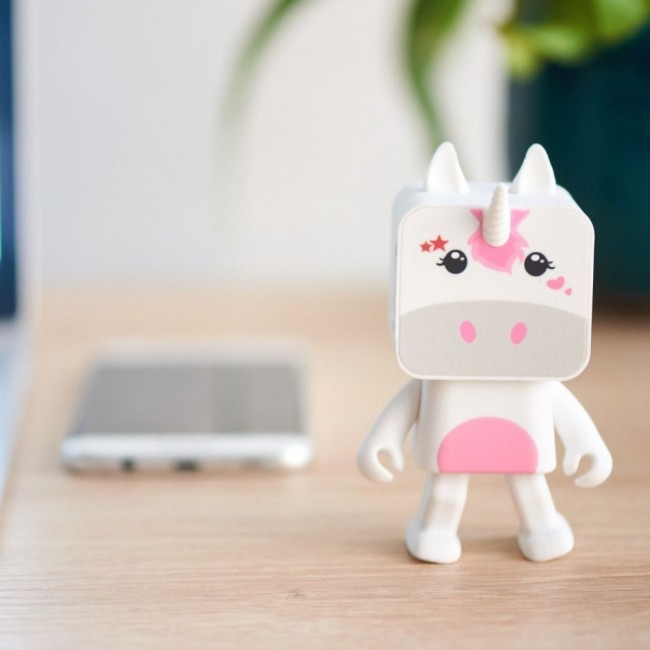 Przenośny tańczący głośnik MOB - Jednorożec