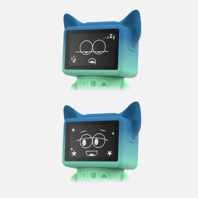 Tańczący interaktywny budzik i głośnik MOB - niebieski