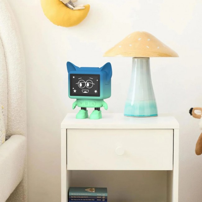 Tańczący interaktywny budzik i głośnik MOB - niebieski