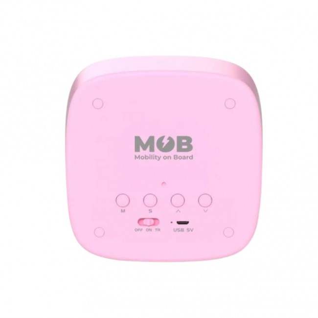 Budzik z lampką i funkcją drzemki Billy MOB - różowy