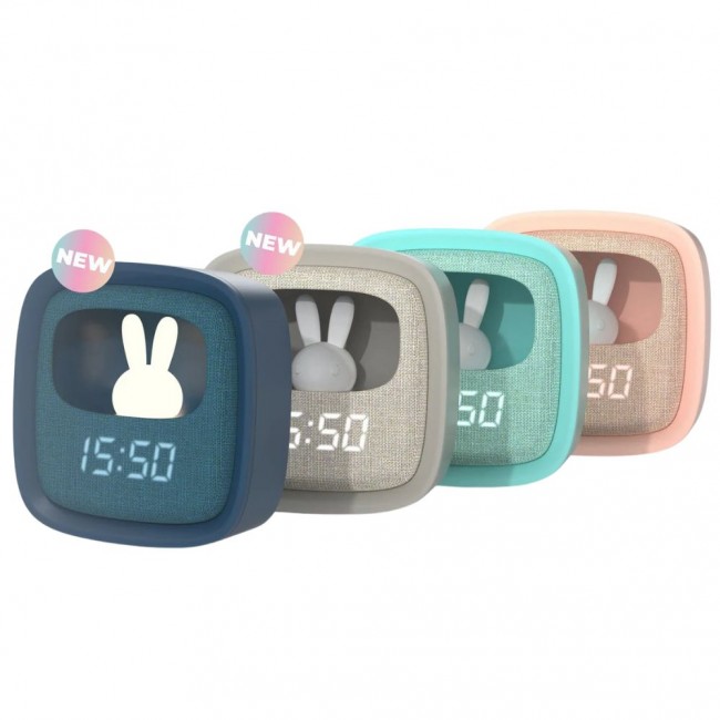 Budzik z lampką i funkcją drzemki Billy MOB - turkusowy