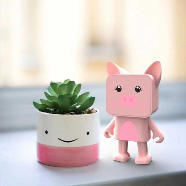 Przenośny tańczący głośnik MOB - Świnka