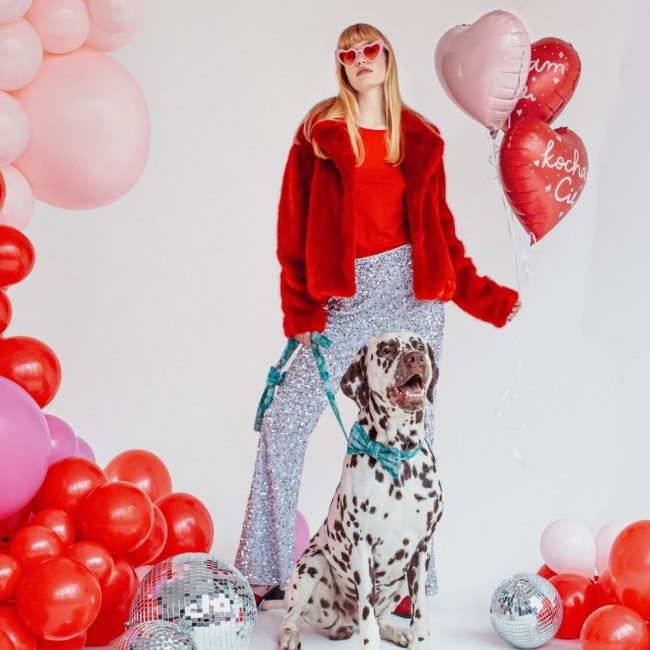 Balon foliowy Party Deco - Serce ''Kocham Cię'' 45 cm