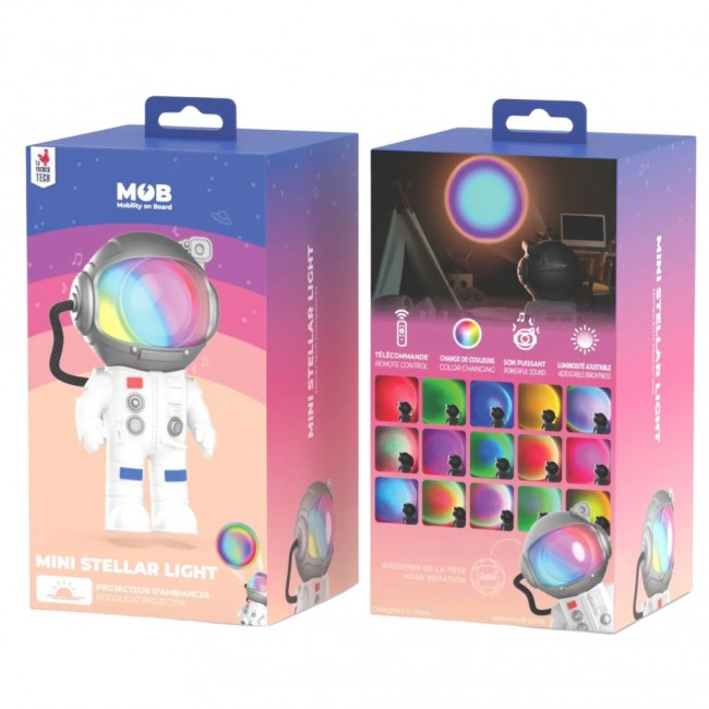 Kompaktowy projektor galaktyki z białym szumem MOB - Mini Stellar