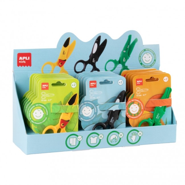 Bezpieczne nożyczki dla przedszkolaków Apli Kids 12 cm - Tukan