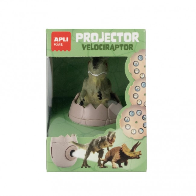 Projektor z wymiennymi dyskami Apli Kids - Dinozaur Velociraptor