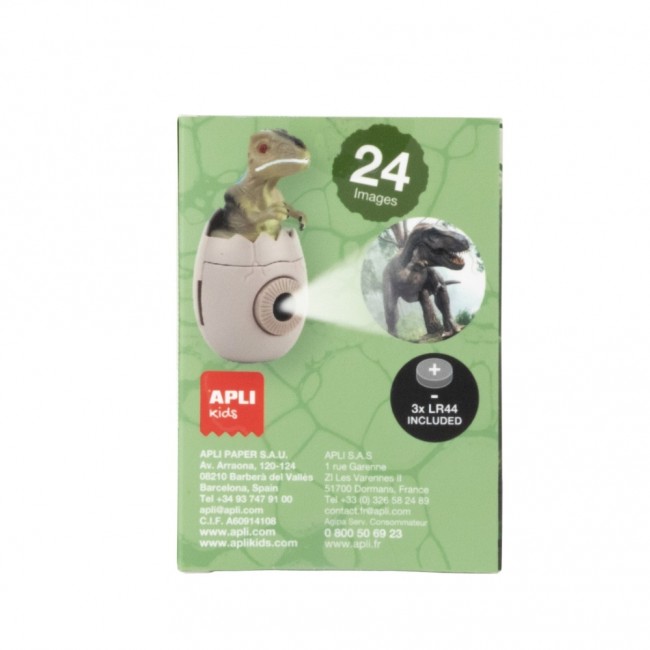 Projektor z wymiennymi dyskami Apli Kids - Dinozaur Velociraptor