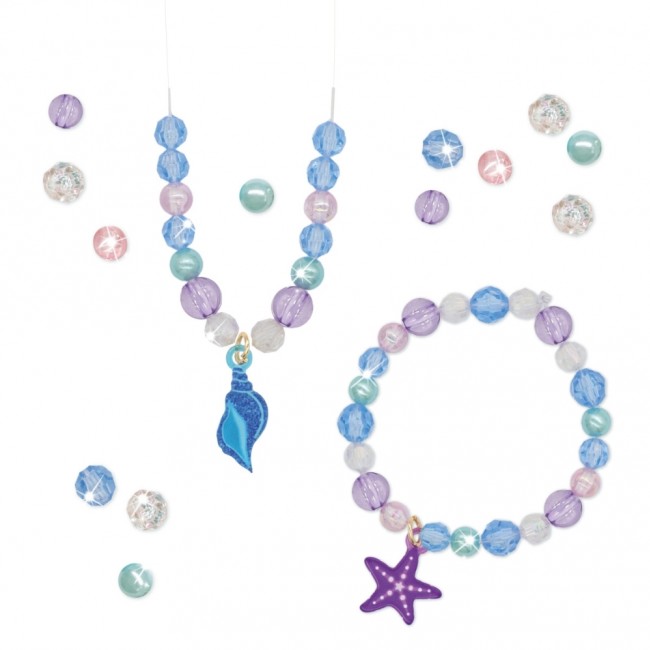 Zestaw do tworzenia naszyjników i bransoletek DIY Kit Apli Kids - Muszelka