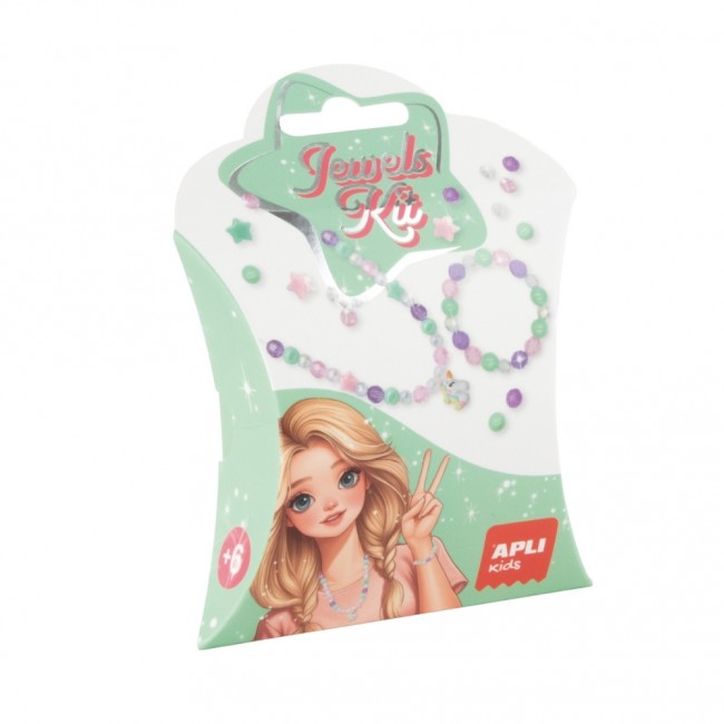 Zestaw do tworzenia naszyjników i bransoletek DIY Kit Apli Kids - Jednorożec