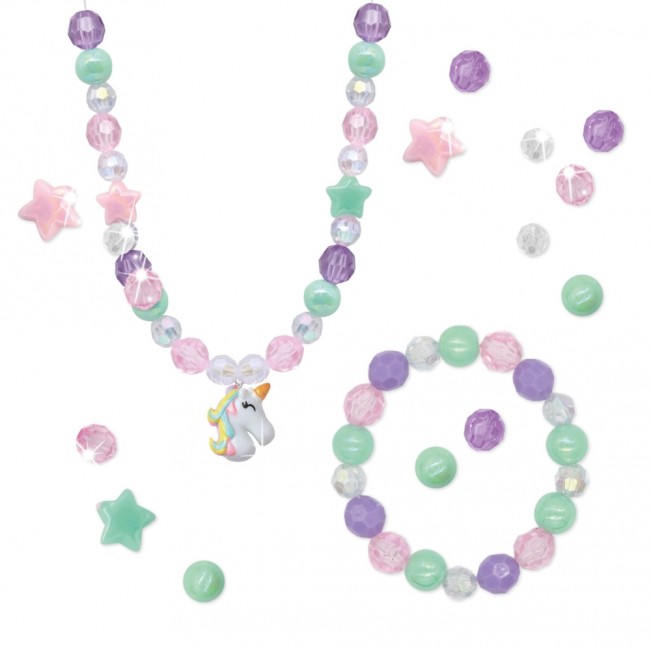 Zestaw do tworzenia naszyjników i bransoletek DIY Kit Apli Kids - Jednorożec