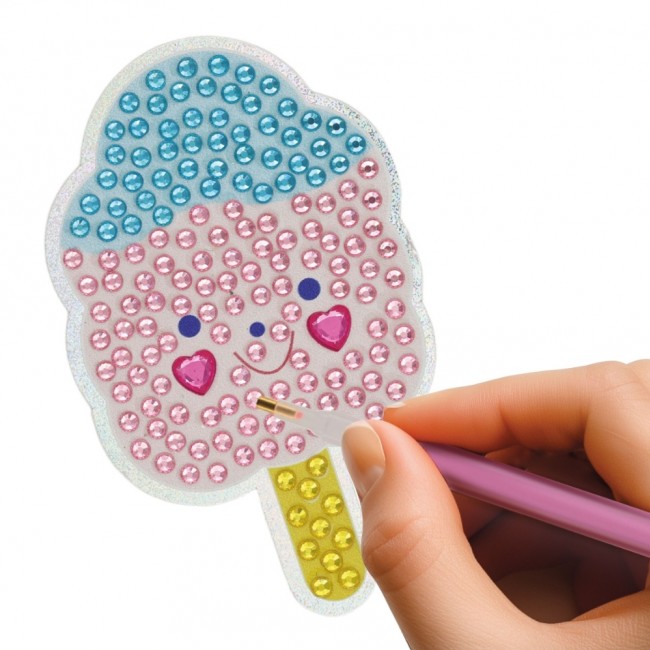 Diamentowe naklejki DIY Apli Kids - Lody