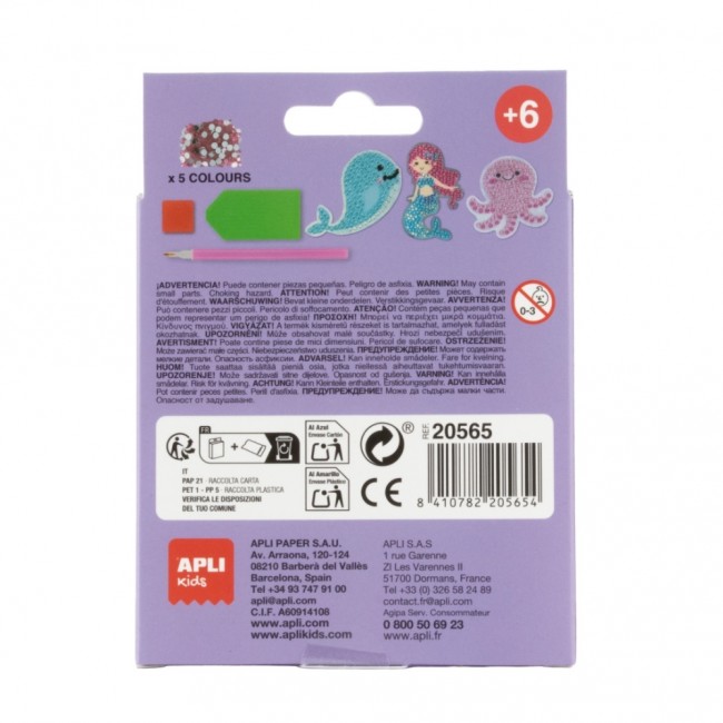 Diamentowe naklejki DIY Apli Kids - Morze