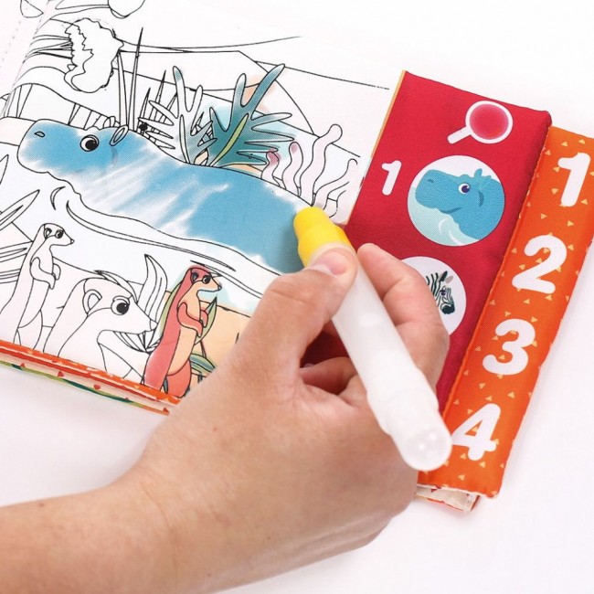 Magiczna książeczka edukacyjna z pisakiem na wodę LUDI
