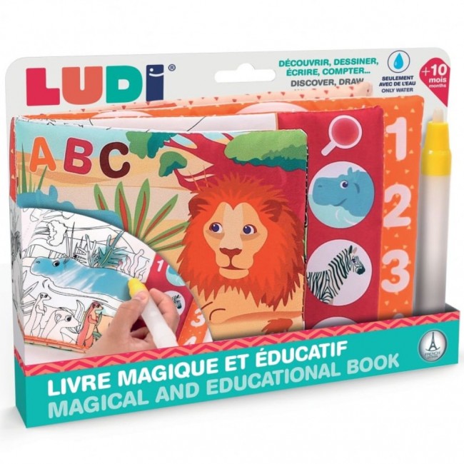 Magiczna książeczka edukacyjna z pisakiem na wodę LUDI