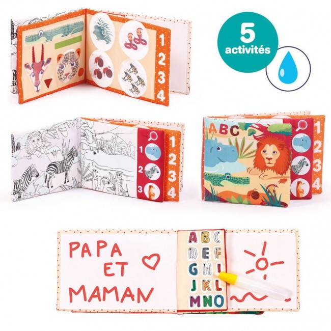 Magiczna książeczka edukacyjna z pisakiem na wodę LUDI