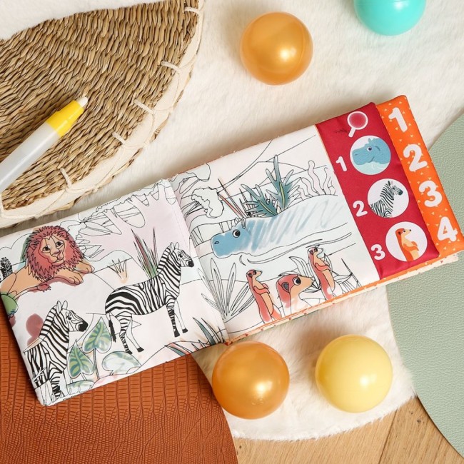 Magiczna książeczka edukacyjna z pisakiem na wodę LUDI