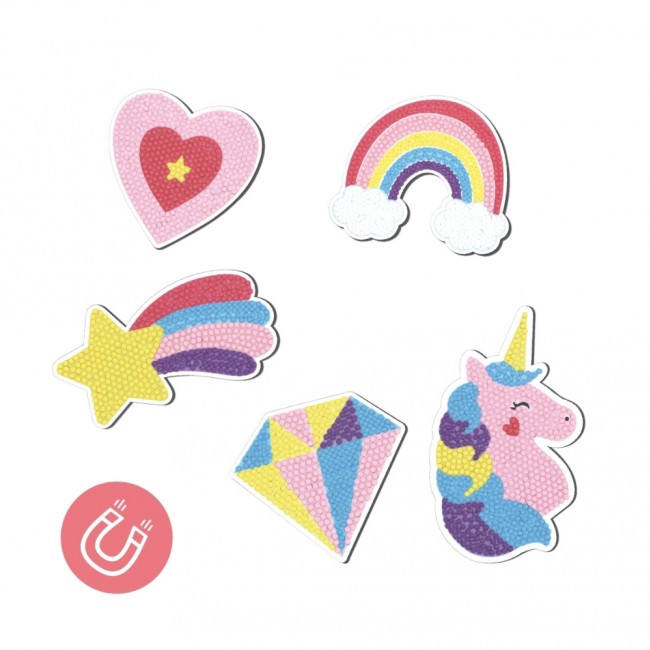 Zestaw kreatywny DIY Craft Kit Apli Kids - Diamentowe magnesy