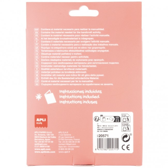 Zestaw kreatywny DIY Craft Kit Apli Kids - Diamentowe magnesy